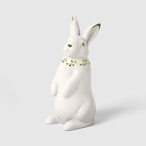 Easter Painted Ceramic Standing Bunny - Threshold